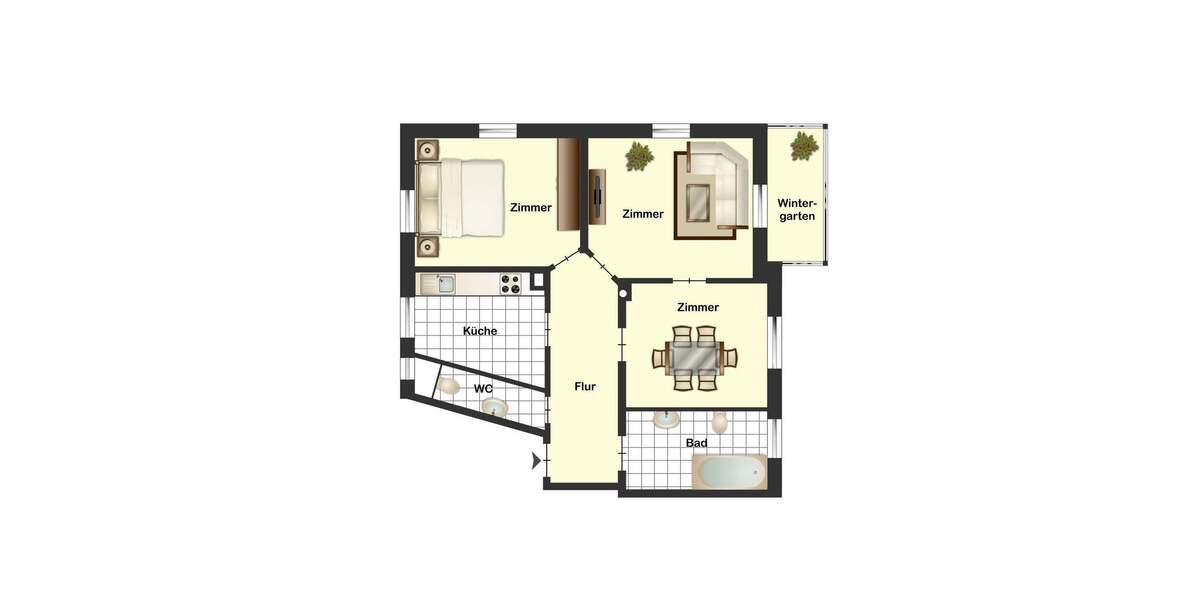 Etagenwohnung Wilsdruff - 3 Zimmer, 102 m&sup2;, 745&euro; | Angebot:24911994