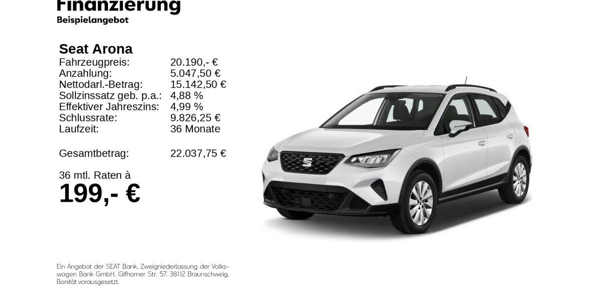 Seat Arona 14.510 km 19.890 € Gifhorn 38518