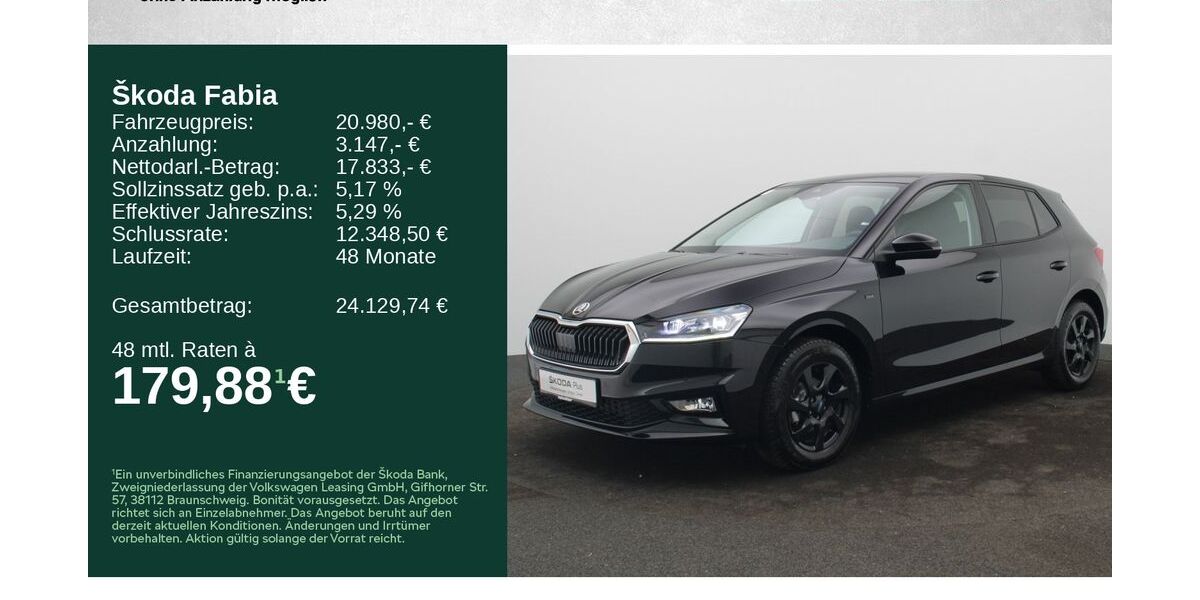 Skoda Fabia 6.000 km 20.680 &euro; Würzburg 97084