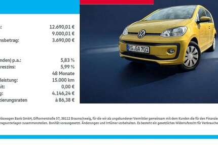 VW up! 31.800 km 12.689 &euro; Gröditz 01609