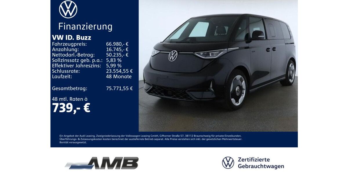 VW ID. Buzz 7.490 km 66.980 &euro; Borna 04552