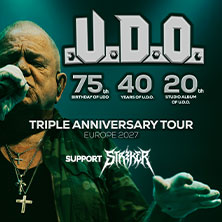 U.D.O. - Triple Anniversary Tour 2027 16.01.2027 Musikhalle Markneukirchen