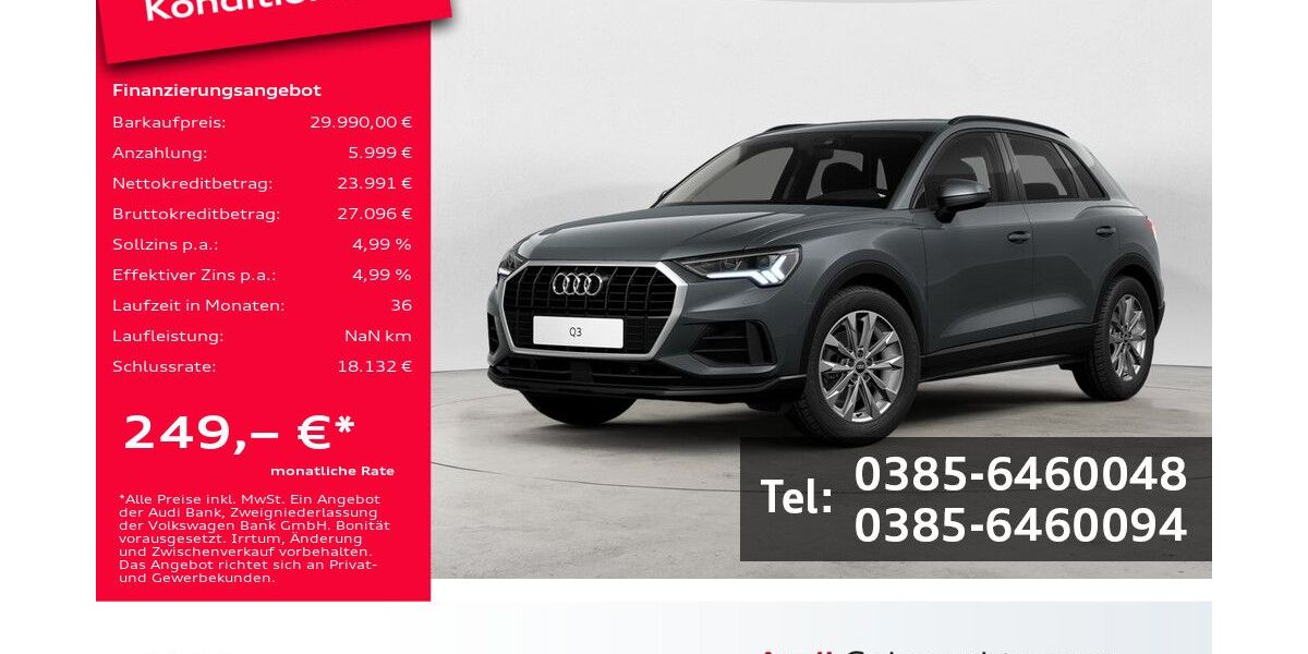 Audi Q3 51.500 km 29.990 &euro; Schwerin 19061