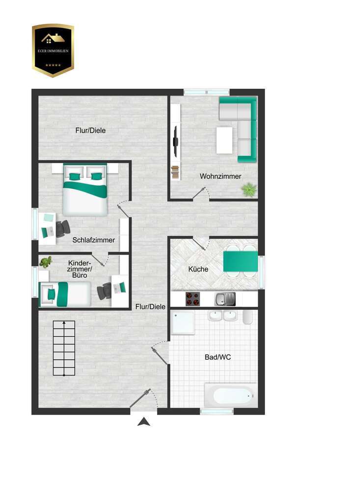 Wohnung zum Mieten in Kirchardt 800 € 65 m²