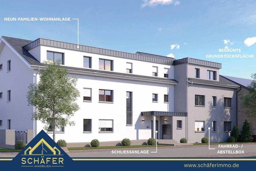 Moderne 3-ZKB-NeubauWohnung mit Balkon & Aufzug in Rehlingen zu vermieten
