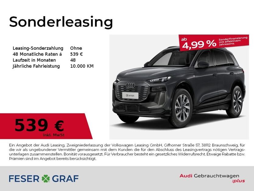 Audi Q6 e-tron 7.427 km 55.990 € Bernburg 06406