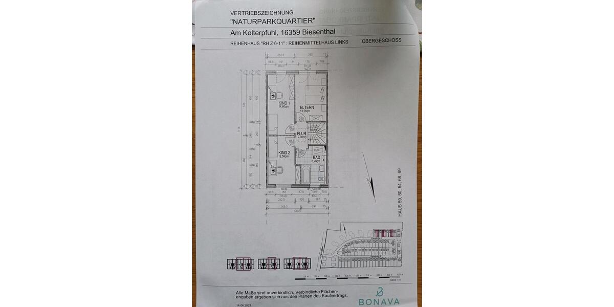 Reihenhaus Biesenthal - 5 Zimmer, 108 m&sup2;, 599.000&euro; | Angebot:27225647