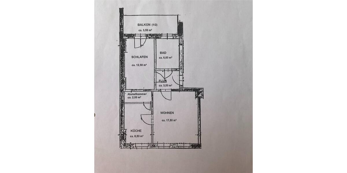 Etagenwohnung Wettin-Löbejün Löbejün - 2 Zimmer, 54 m&sup2;, 785&euro; | Angebot:26251782
