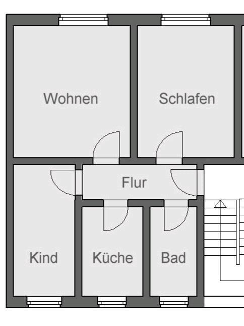 3-Raumwohnung zur Miete zimmer