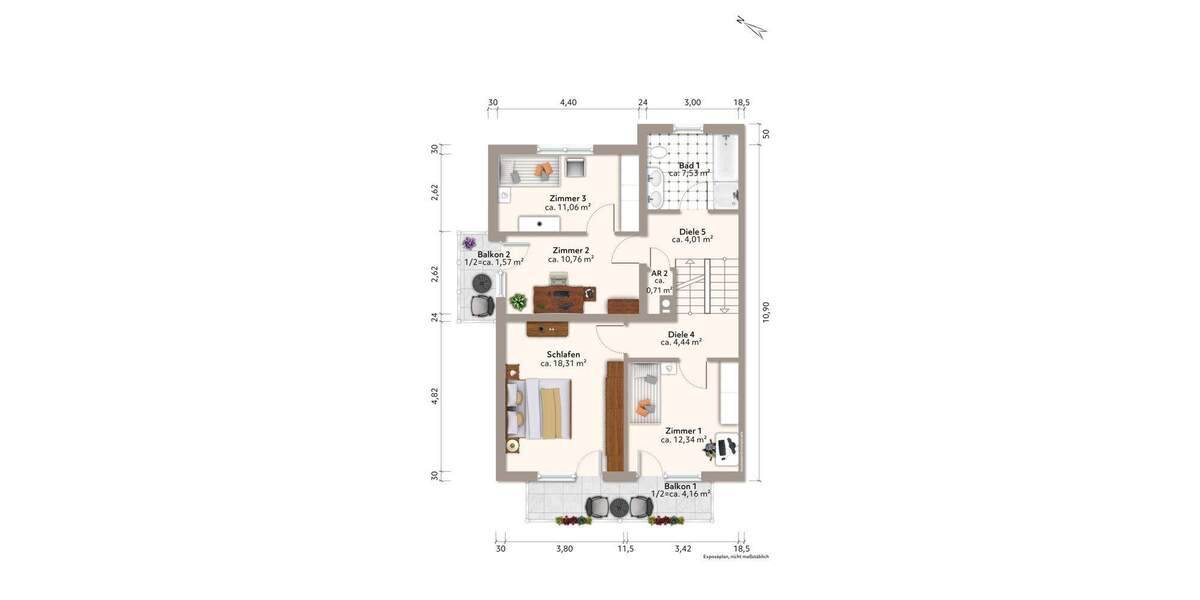 Doppelhaushälfte Weinheim / Hohensachsen Hohensachsen - 6 Zimmer, 159 m&sup2;, 550.000&euro; | Angebot:25799310