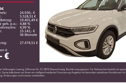 VW T-Roc 4.990 km 24.930 &euro; Weinsberg 74189