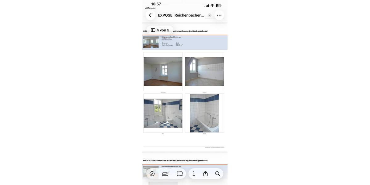 Maisonettenwohnung Zwickau - 3 Zimmer, 74 m&sup2;, 65.000&euro; | Angebot:27264894