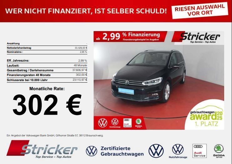 VW Touran 31.570 km 32.869 € Horn-Bad Meinberg 32805