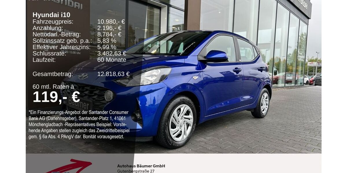 Hyundai i10 55.081 km 10.980 &euro; Ibbenbüren 49479