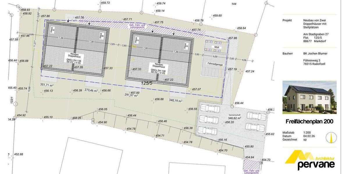 Doppelhaushälfte Markdorf - 5 Zimmer, 131 m&sup2;, 698.000&euro; | Angebot:26346589
