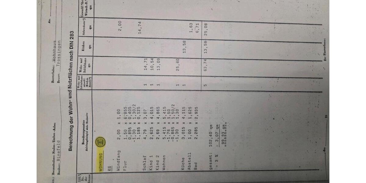 Erdgeschoßwohnung Trossingen - 4 Zimmer, 99 m&sup2;, 350.000&euro; | Angebot:26226476