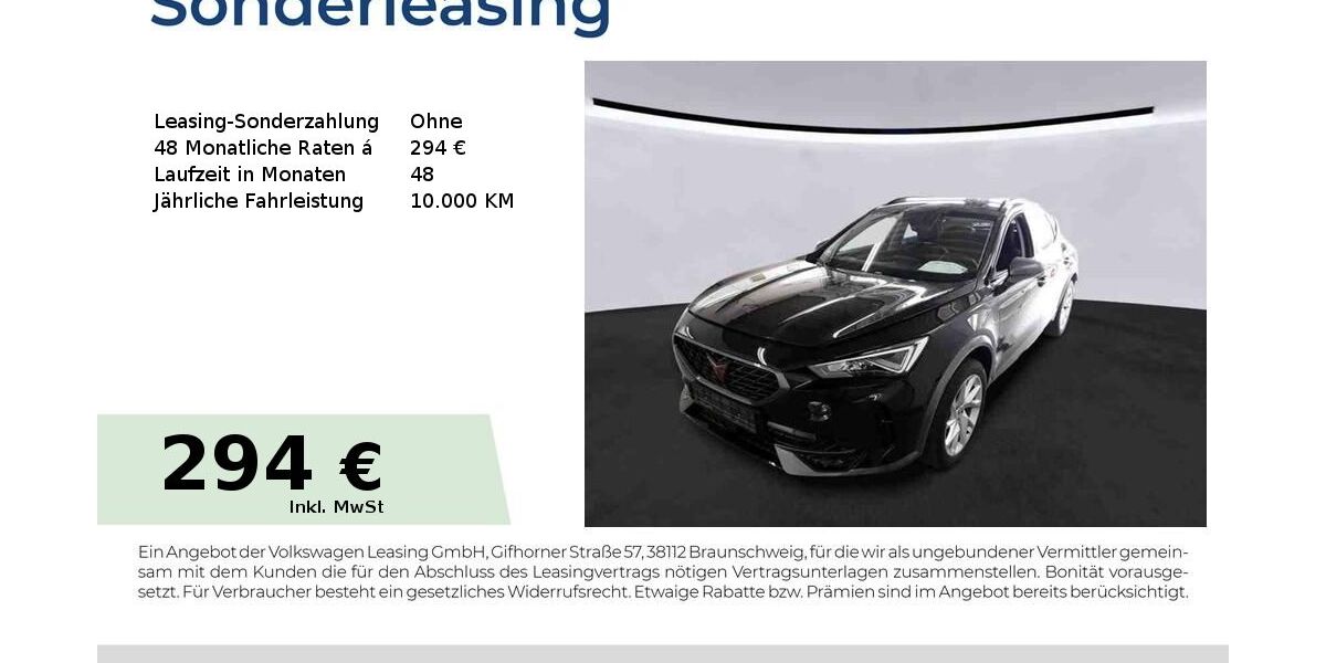 Cupra Formentor 28.345 km 25.490 &euro; Bernburg 06406