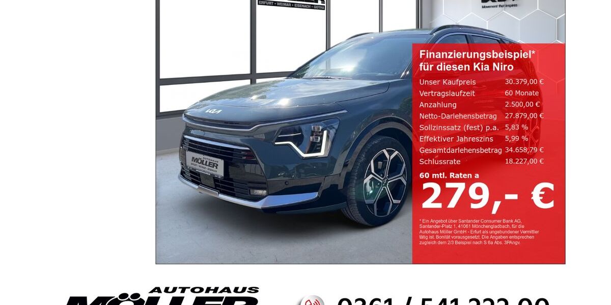 Kia Niro 13.999 km 30.379 € Erfurt 99087