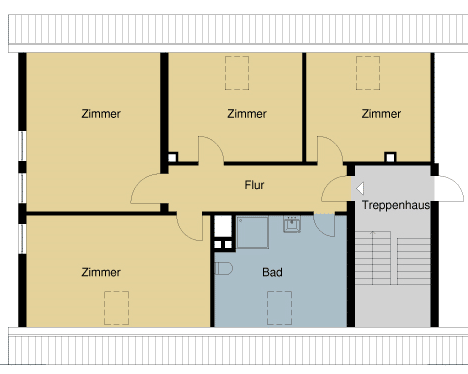 Etagenwohnung Clausthal-Zellerfeld Zellerfeld - 3 Zimmer, 63 m&sup2;, 345&euro; | Angebot:26569137