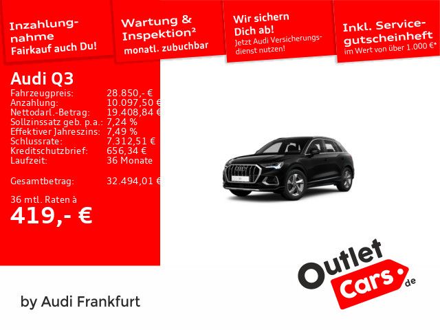 Audi Q3 102.057 km 28.850 &euro; Frankfurt am Main 60314