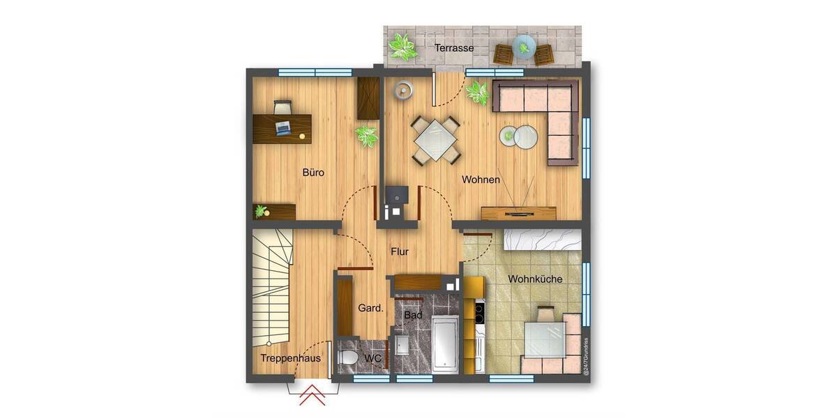 Doppelhaushälfte Giengen an der Brenz Hürben - 5 Zimmer, 114 m&sup2;, 270.000&euro; | Angebot:26820035