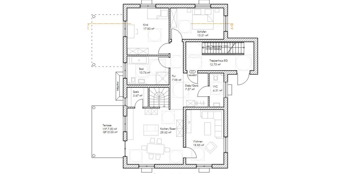 Neubau-6-Zi-Wohnung - Idylle am Ortsrand - 215 m² Garten 6 zimmer