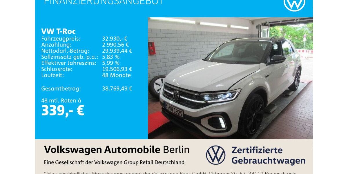 VW T-Roc 27.370 km 32.930 &euro; Berlin 12681