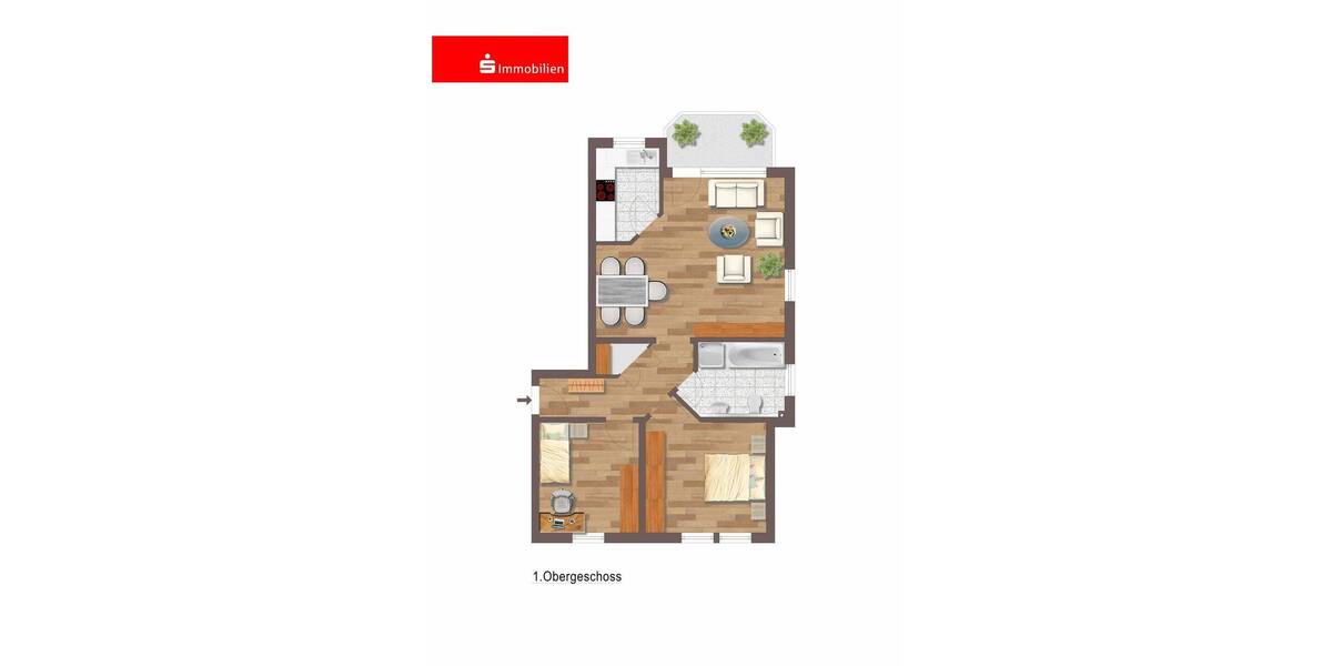 Etagenwohnung Wasungen - 3 Zimmer, 74 m&sup2;, 99.000&euro; | Angebot:26358677