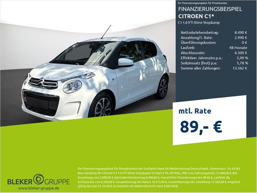 Citroen C1 27.927 km 10.480 € Borken 46325
