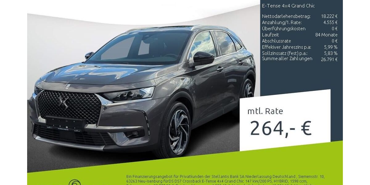 DS Automobiles DS7 (Crossback) 55.623 km 22.777 &euro; Ahaus 48683
