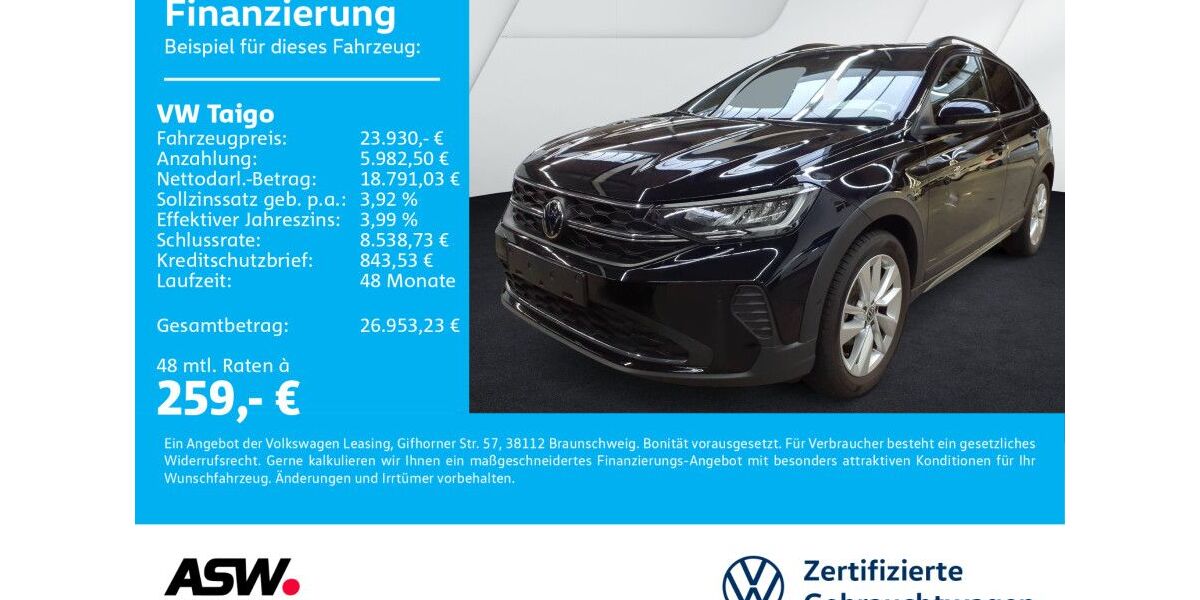 VW Taigo 19.900 km 23.930 &euro; Neckarsulm 74172