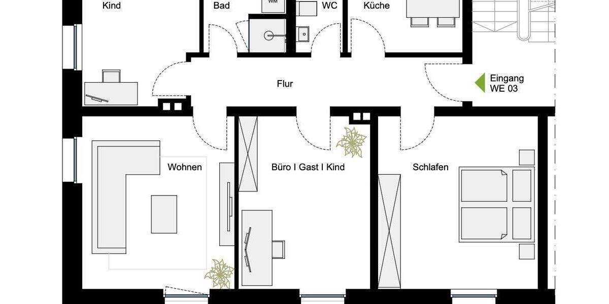 Verkauf - Großzügige 4-Raumwohnung mit Balkon 4 zimmer