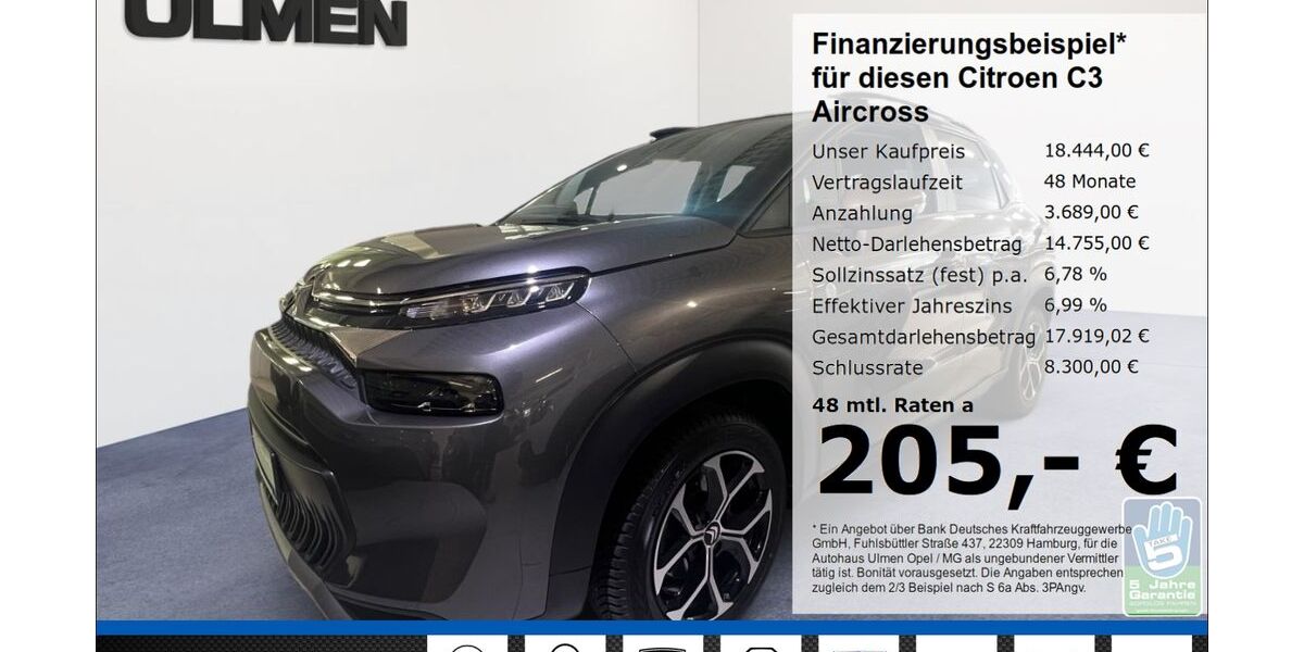 Citroen C3 Aircross 19.735 km 17.999 &euro; Düsseldorf 40231