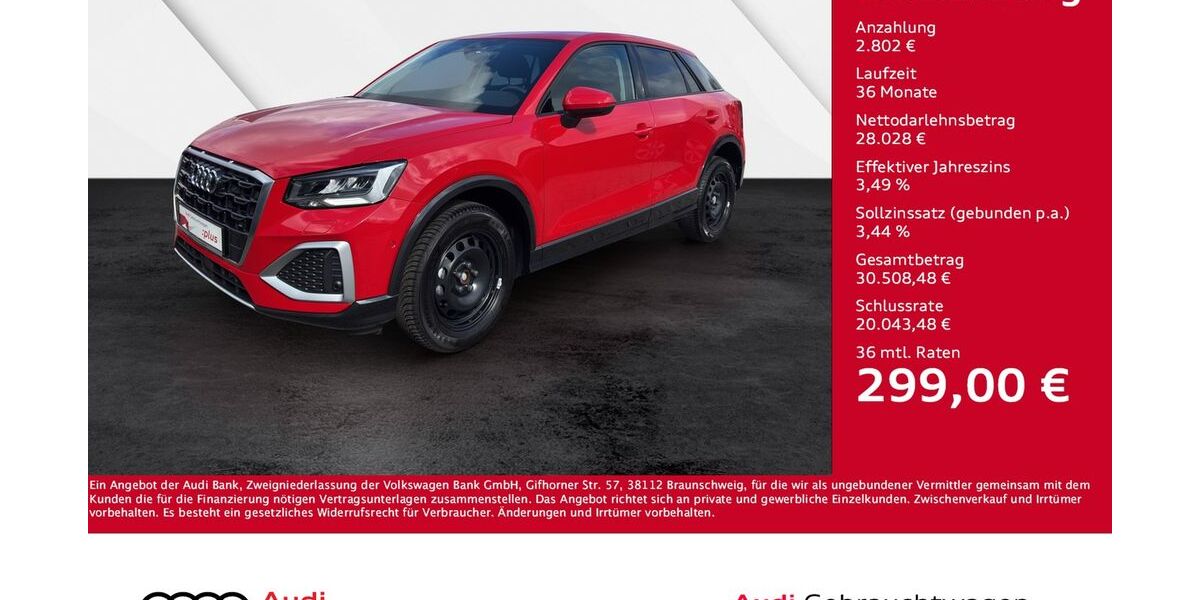 Audi Q2 9.300 km 30.830 &euro; Giessen 35394