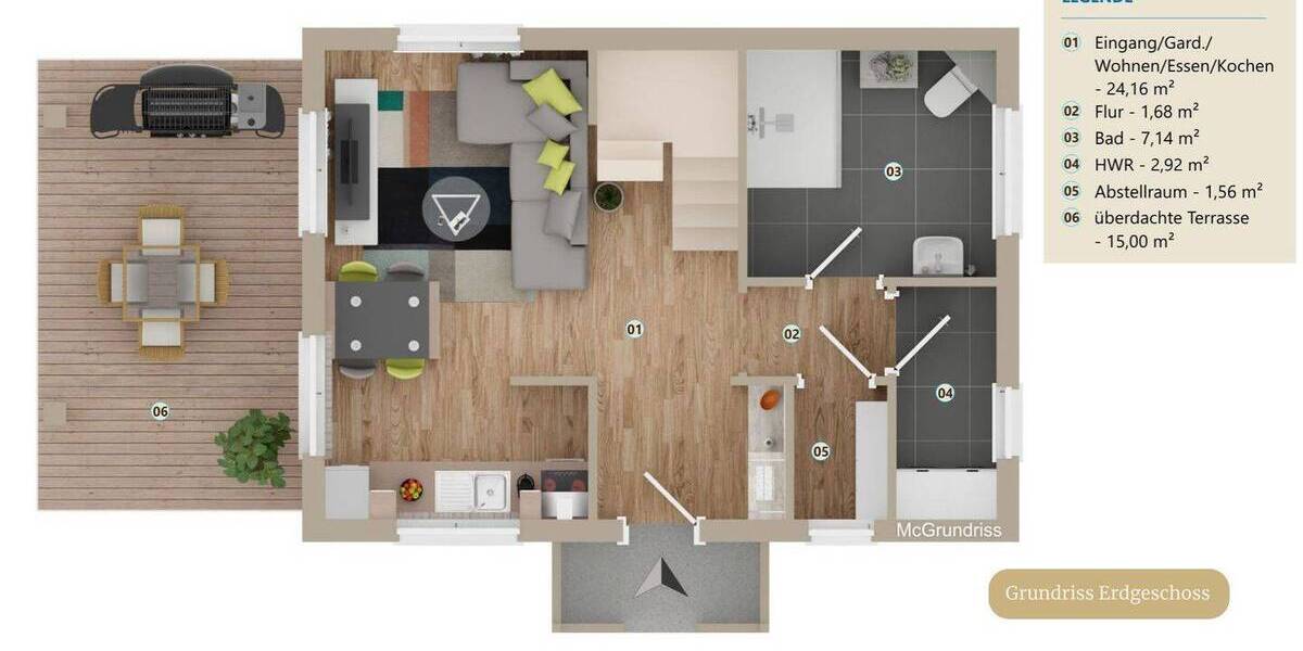 Mehrfamilienhaus, Wohnhaus Apen Augustfehn II - 3 Zimmer, 82 m&sup2;, 175.000&euro; | Angebot:26122729