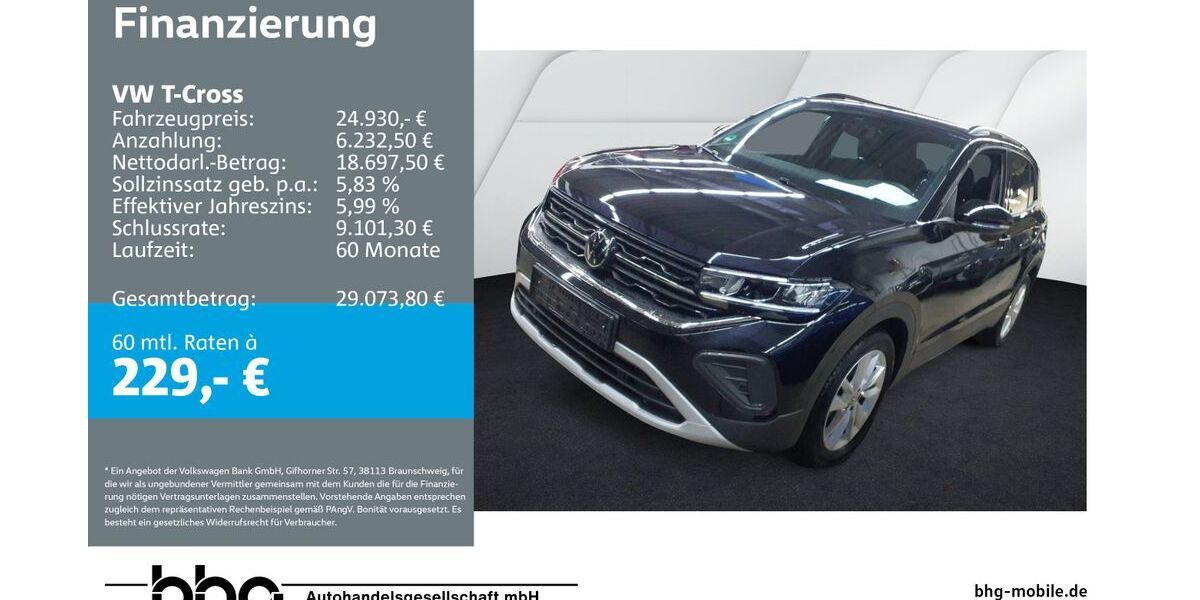 VW T-Cross 24.639 km 23.330 &euro; Ettlingen 76275