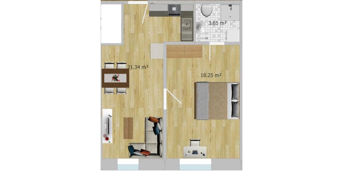 Erstbezug nach Renovierung. 2 Zimmer Apartment zu vermieten 2 zimmer