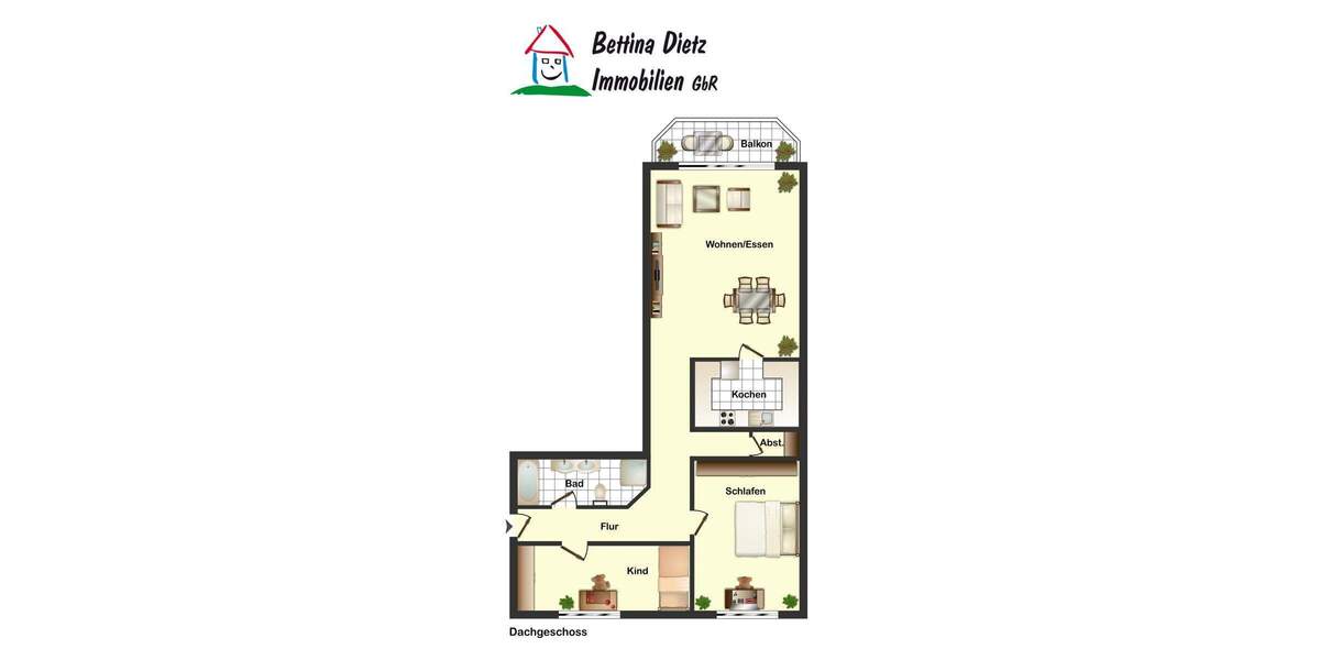 Etagenwohnung Groß-Zimmern Zimmern - 3 Zimmer, 86 m&sup2;, 225.000&euro; | Angebot:25741168