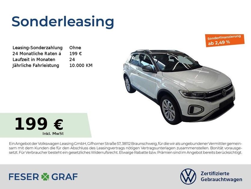 VW T-Roc 8.908 km 24.480 € Fürth 90763