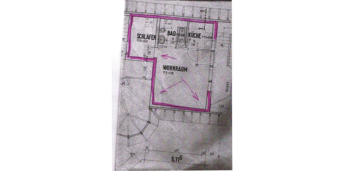 Dachgeschoßwohnung Eriskirch - 2 Zimmer, 38 m&sup2;, 530&euro; | Angebot:26326749