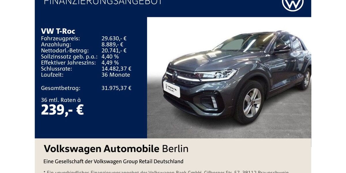 VW T-Roc 33.948 km 29.630 &euro; Berlin 10587