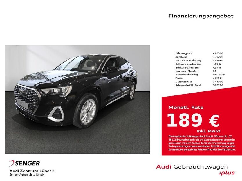 Audi Q3 4.500 km 41.890 € Lübeck 23556