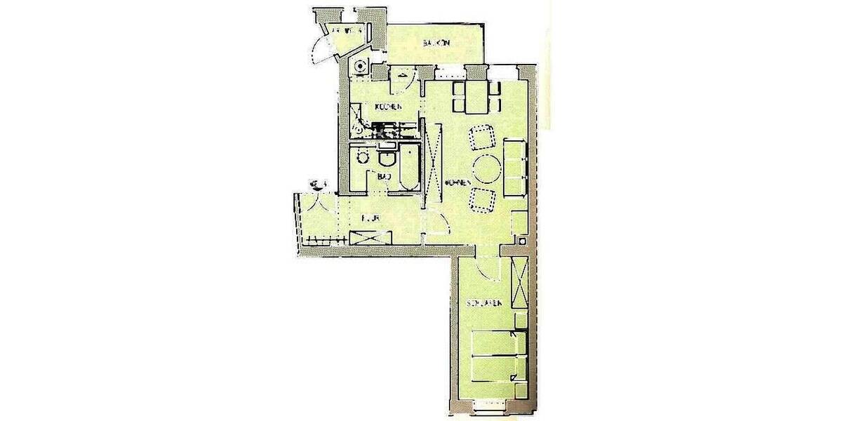 Etagenwohnung Chemnitz Sonnenberg - 2 Zimmer, 55 m&sup2;, 310&euro; | Angebot:26867245