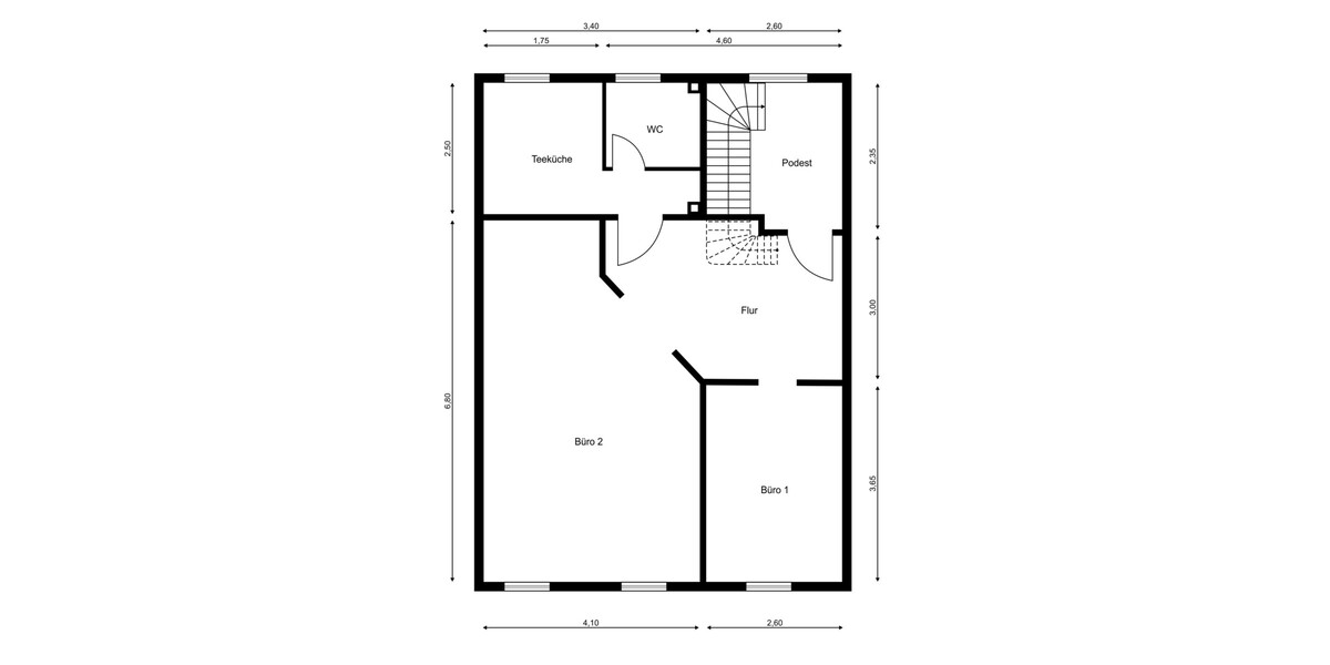 Attraktive Gewerbe- Maisonette in Beelitz- Büro- und Praxisräume auf 2 Ebenen - Gewerbeobjekt Beelitz | Angebot:26652461
