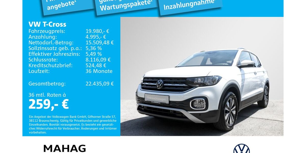 VW T-Cross 12.604 km 19.980 &euro; München 81825