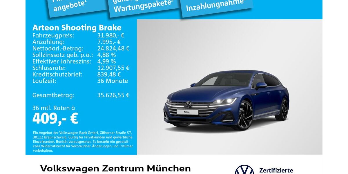 VW Arteon 45.657 km 31.980 &euro; München 80687