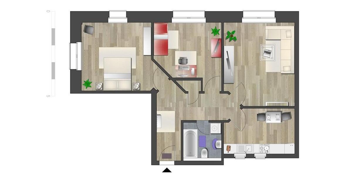 Erdgeschoßwohnung Chemnitz Hilbersdorf - 3 Zimmer, 78 m&sup2;, 380&euro; | Angebot:26701479