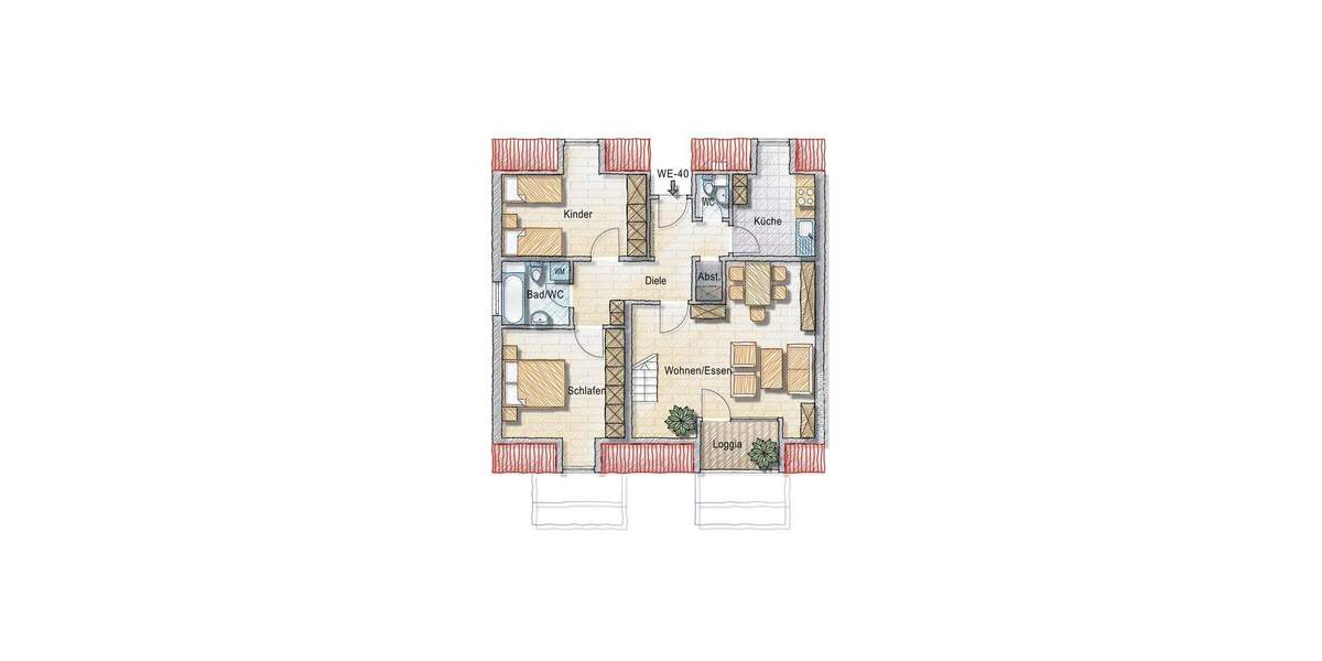 Etagenwohnung Roth - 3 Zimmer, 93 m&sup2;, 275.000&euro; | Angebot:25193196