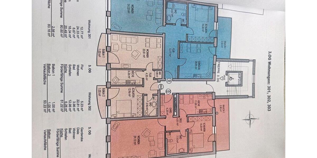 Etagenwohnung Landau an der Isar - 2 Zimmer, 53 m&sup2;, 175.000&euro; | Angebot:26965469