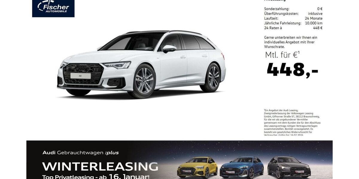 Audi A6 29.536 km 52.980 &euro; Neumarkt 92318